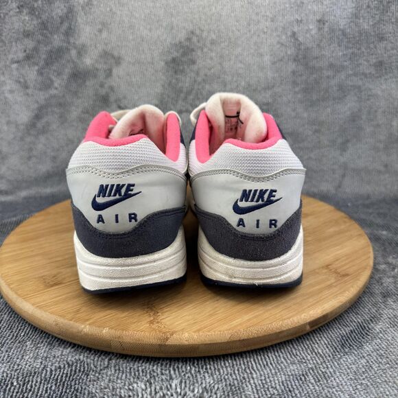 Nike Air Max 1 Shoes Womens Size 9.5 White Navy Pink 319986-116 Running Casual - Picture 4 of 10
